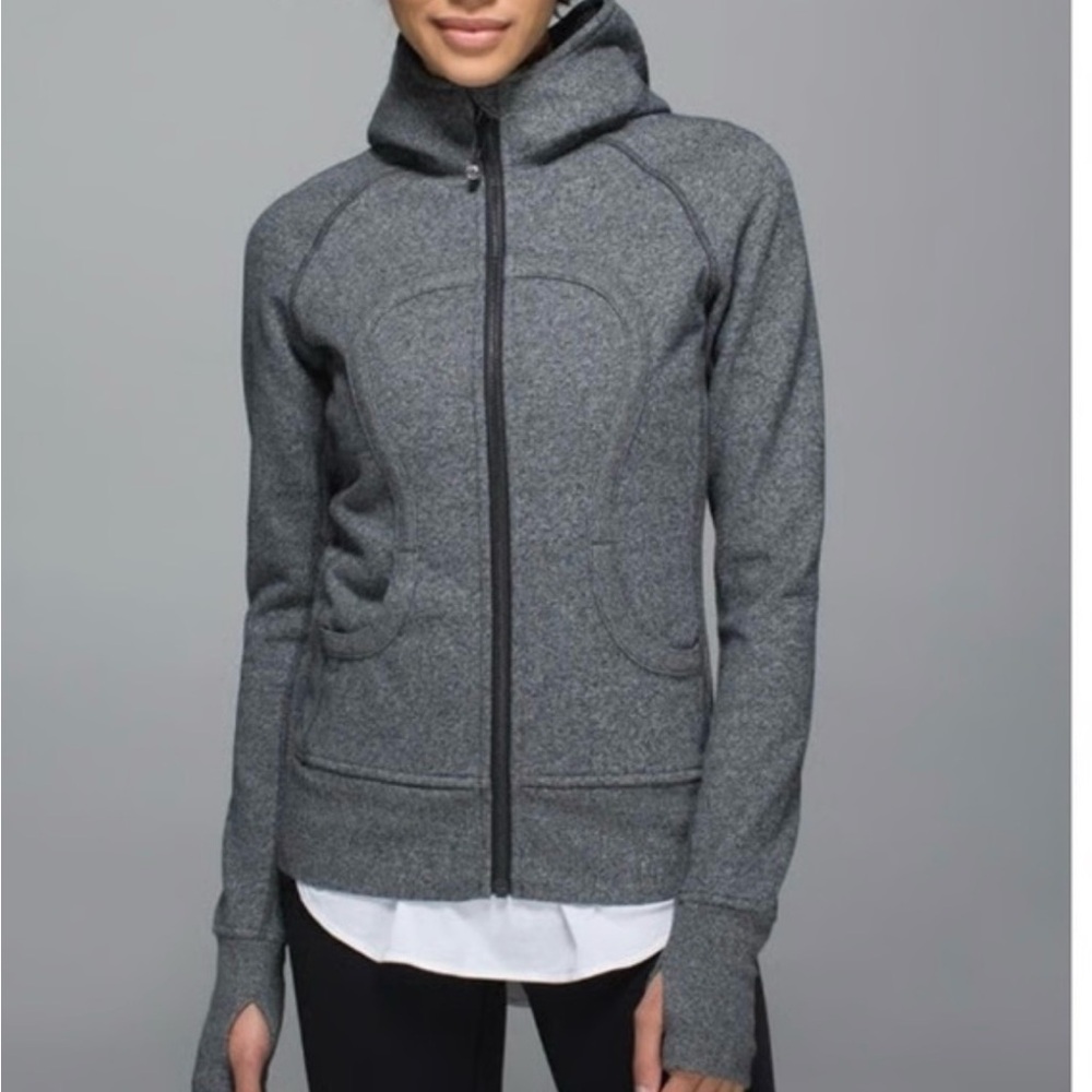 Lululemon Scuba Women's Gray Hooded Top